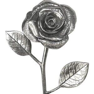 English Pewter Company 10 Year Wedding Anniversary Everlasting Rose Keepsake